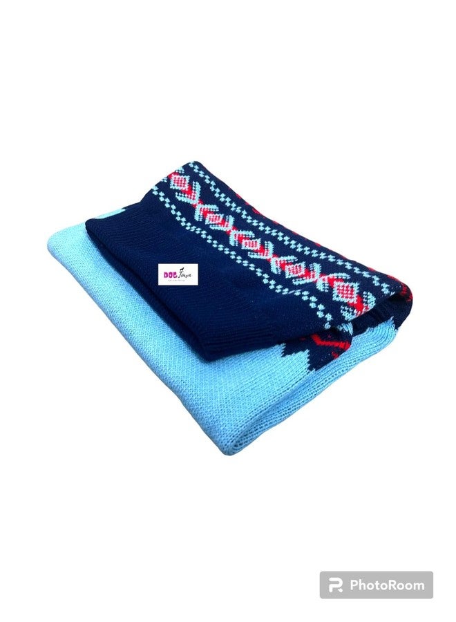 DOGTOWN Snow Flake Sweaters for Dogs/Puppies - Cosy, Soft, Warm & Comfortable Pet Clothes (Color-New Blue) S - Image 3